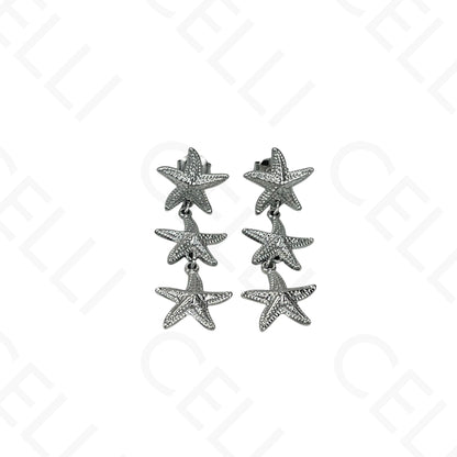 Brinco de aço - estrelas do mar