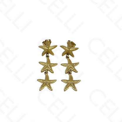 Brinco de aço - estrelas do mar