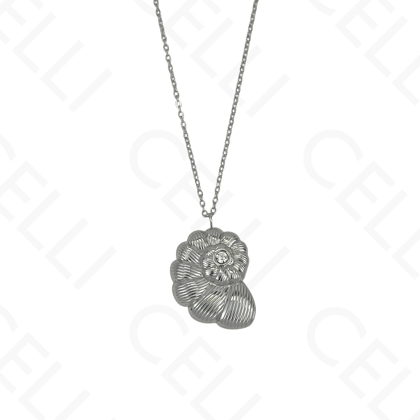 Steel Necklace - Conch Shell