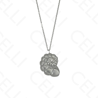Steel Necklace - Conch Shell