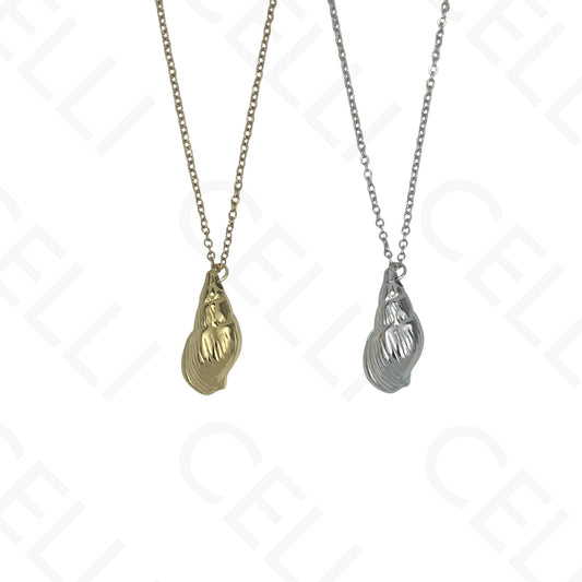 Collar de acero - concha