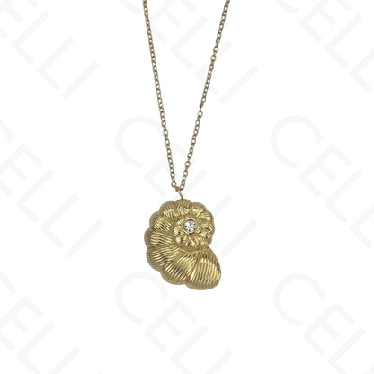 Steel Necklace - Conch Shell