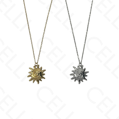 Steel Necklace - Sun
