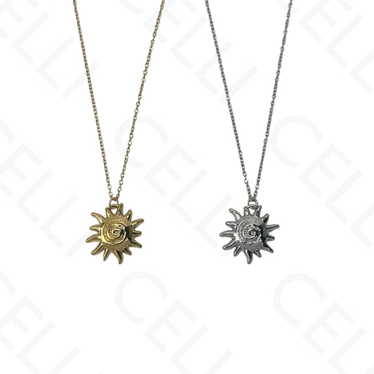 Steel Necklace - Sun