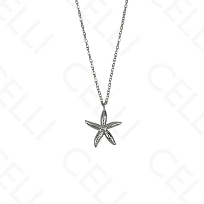 Steel Necklace - starfish