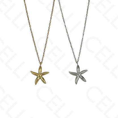 Steel Necklace - starfish