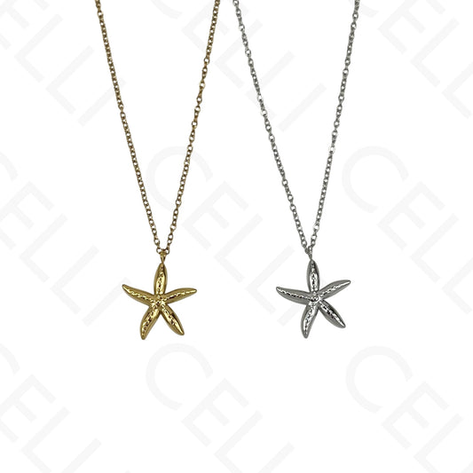 Steel Necklace - starfish