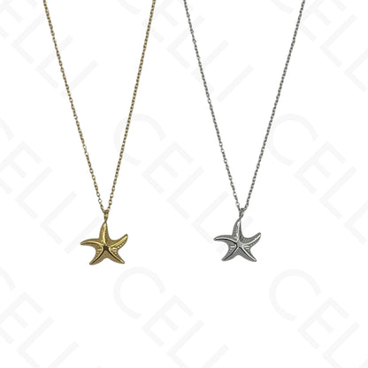 Steel Necklace - starfish