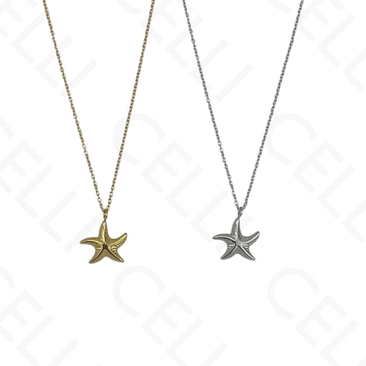 Steel Necklace - starfish