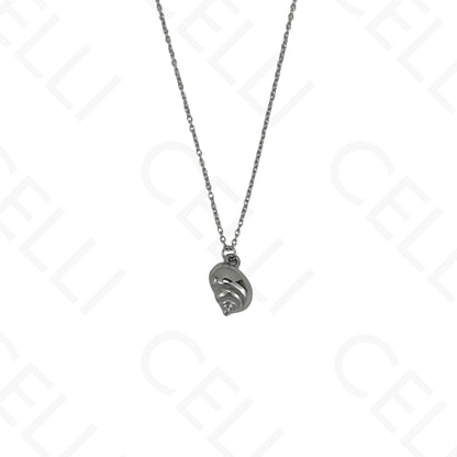 Steel necklace - 7 saint medals