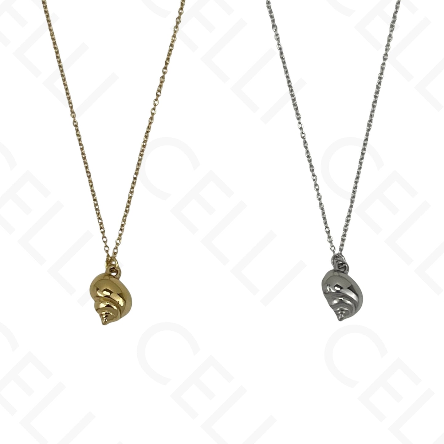 Steel necklace - 7 saint medals