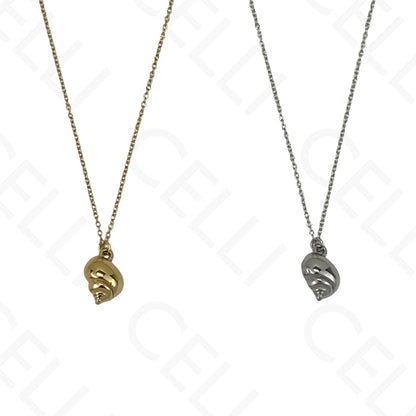 Steel necklace - 7 saint medals