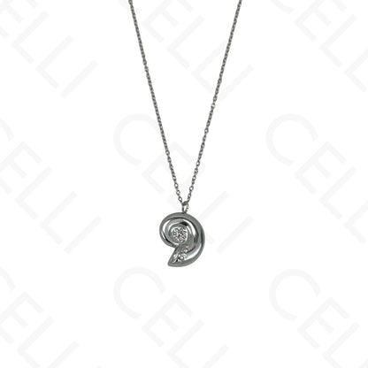 Steel necklace - 7 saint medals