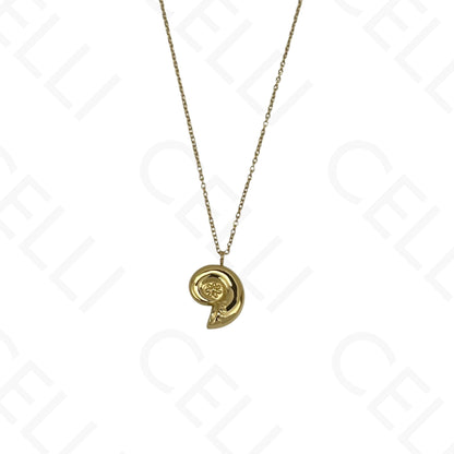 Steel necklace - 7 saint medals