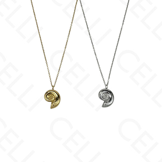 Steel necklace - 7 saint medals