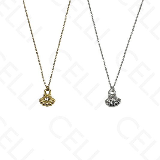 Steel necklace - 7 saint medals