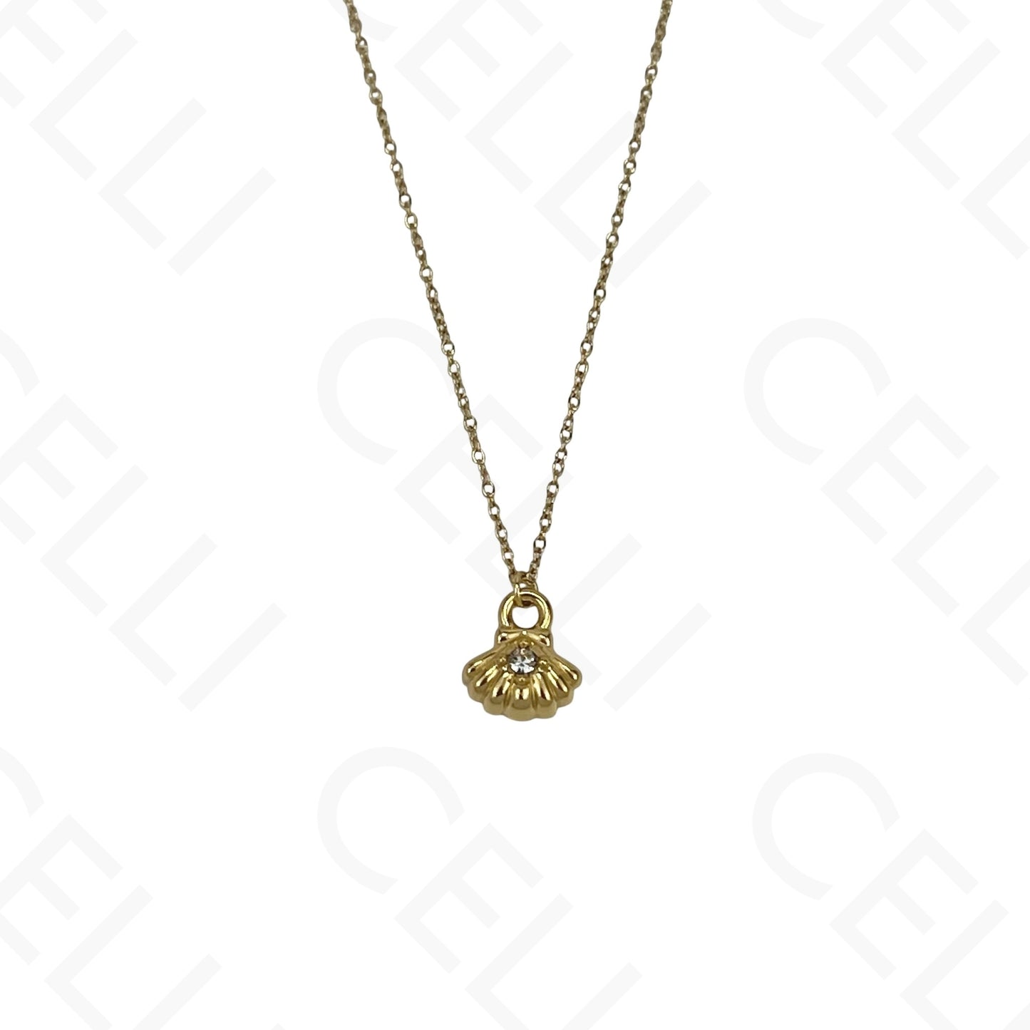 Steel necklace - 7 saint medals