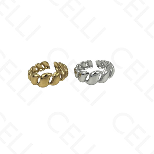 Anillo de Acero Ajustable - torcido