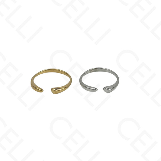 Anillo de Acero Ajustable - liso