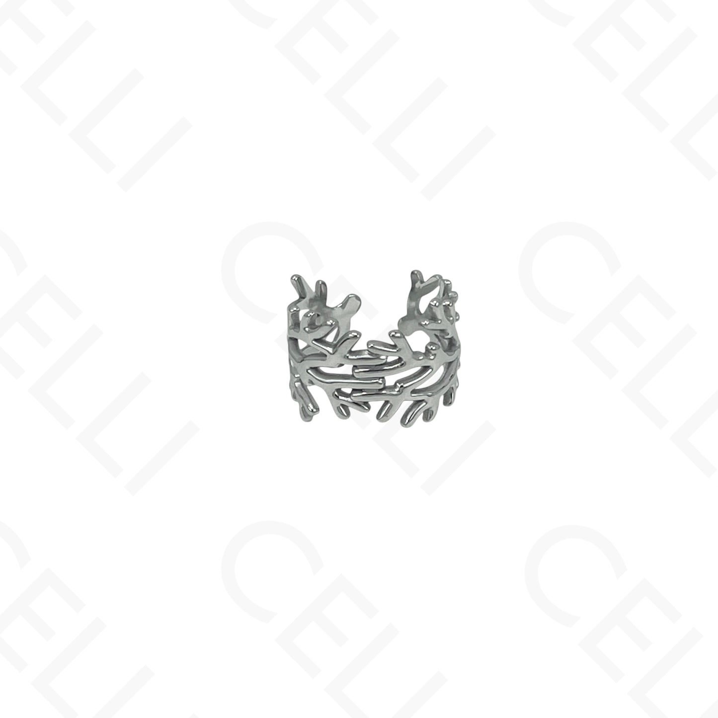 Adjustable Steel Ring - seaweed