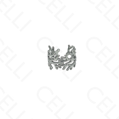 Adjustable Steel Ring - seaweed