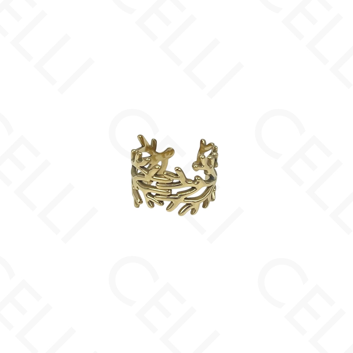 Adjustable Steel Ring - seaweed