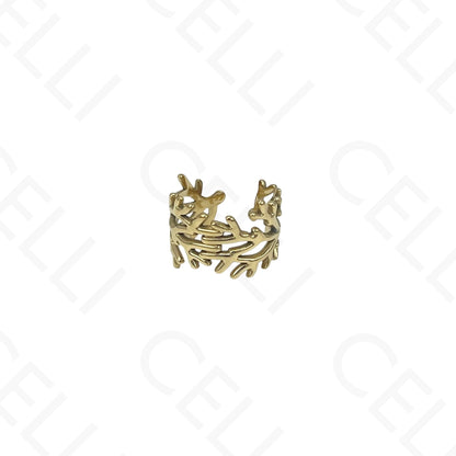 Adjustable Steel Ring - seaweed