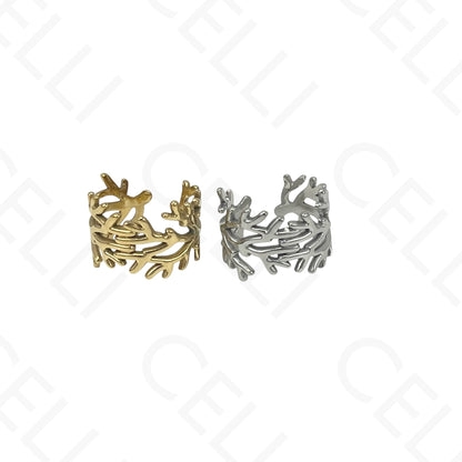 Adjustable Steel Ring - seaweed