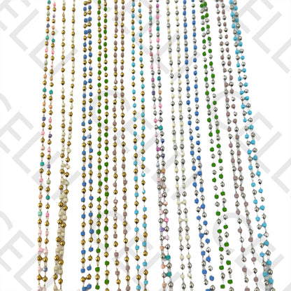 Colar de Aço simples - missangas miyuki