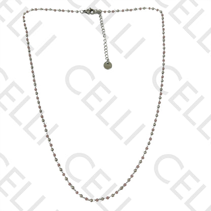 Colar de Aço simples - missangas miyuki