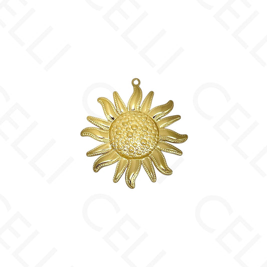 Medalla de Acero - flor girasol (1 und.)