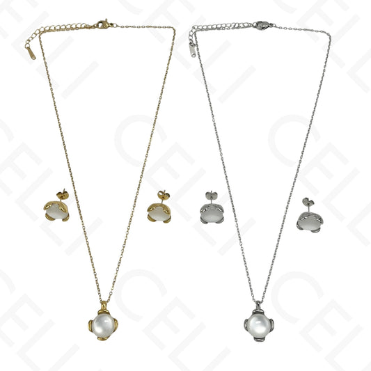 钢制耳环 - 圆形