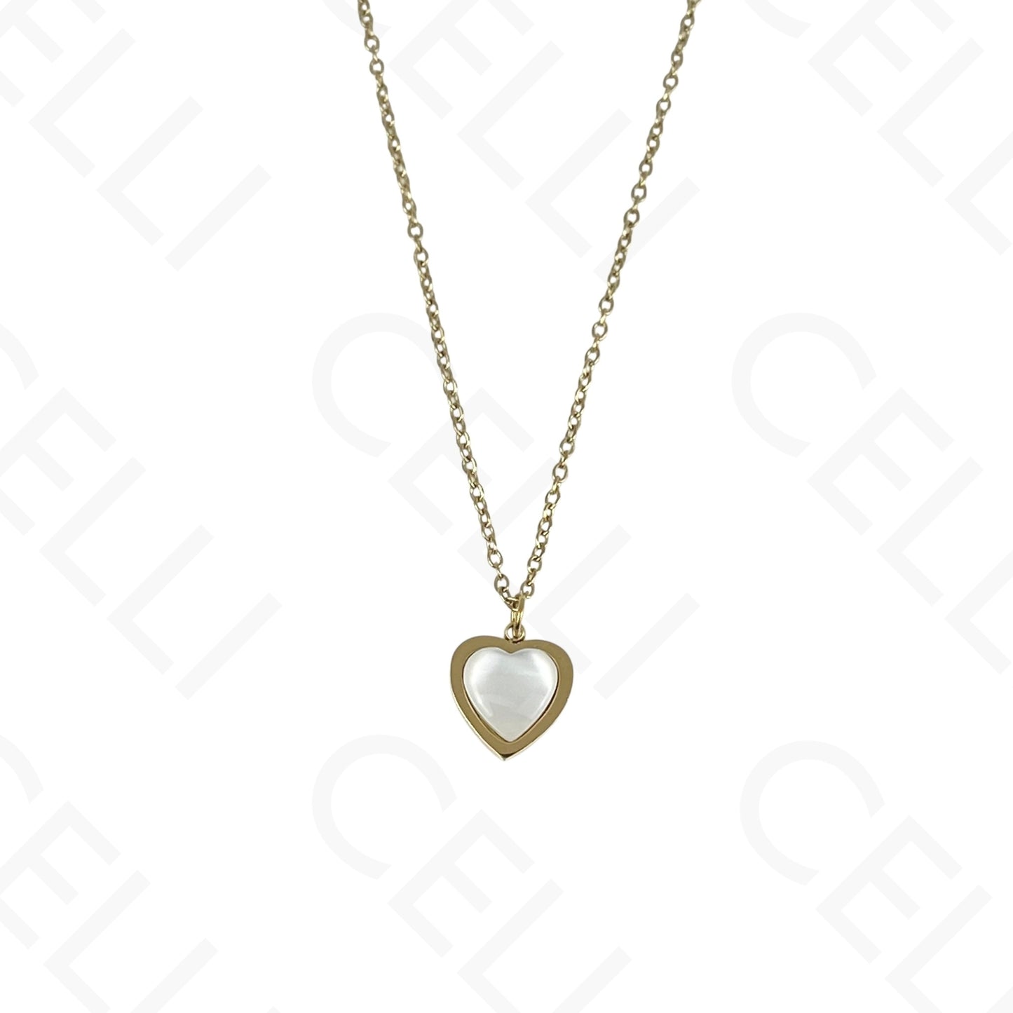 钢制耳环 - 心形