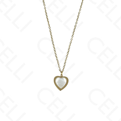 钢制耳环 - 心形