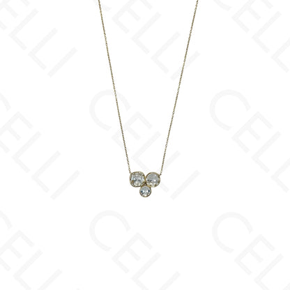 Collar de acero - 3 brillantes