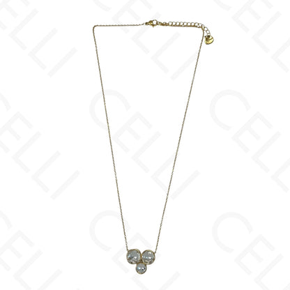 Collar de acero - 3 brillantes