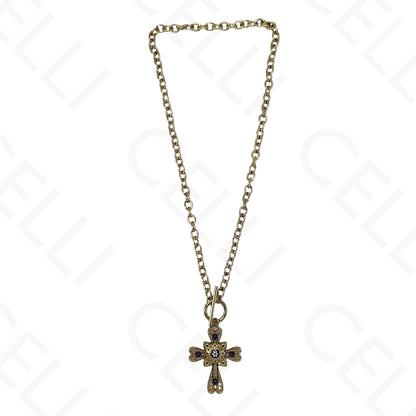 Collar de acero - cruz y cierre OT