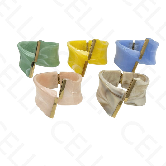 Brazalete de acero - resina con terminales de acero