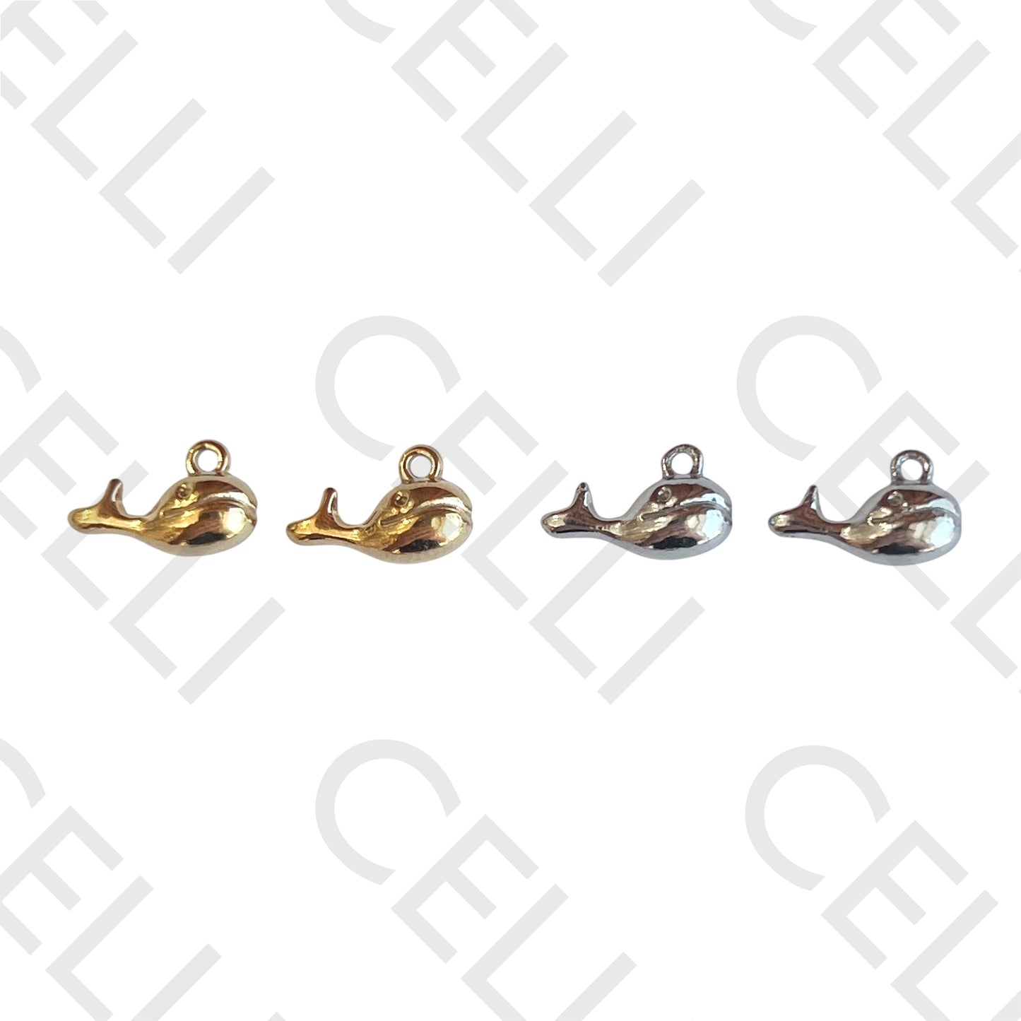 Medalha de Aço - baleia (2 und.)