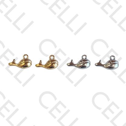 Medalha de Aço - baleia (2 und.)