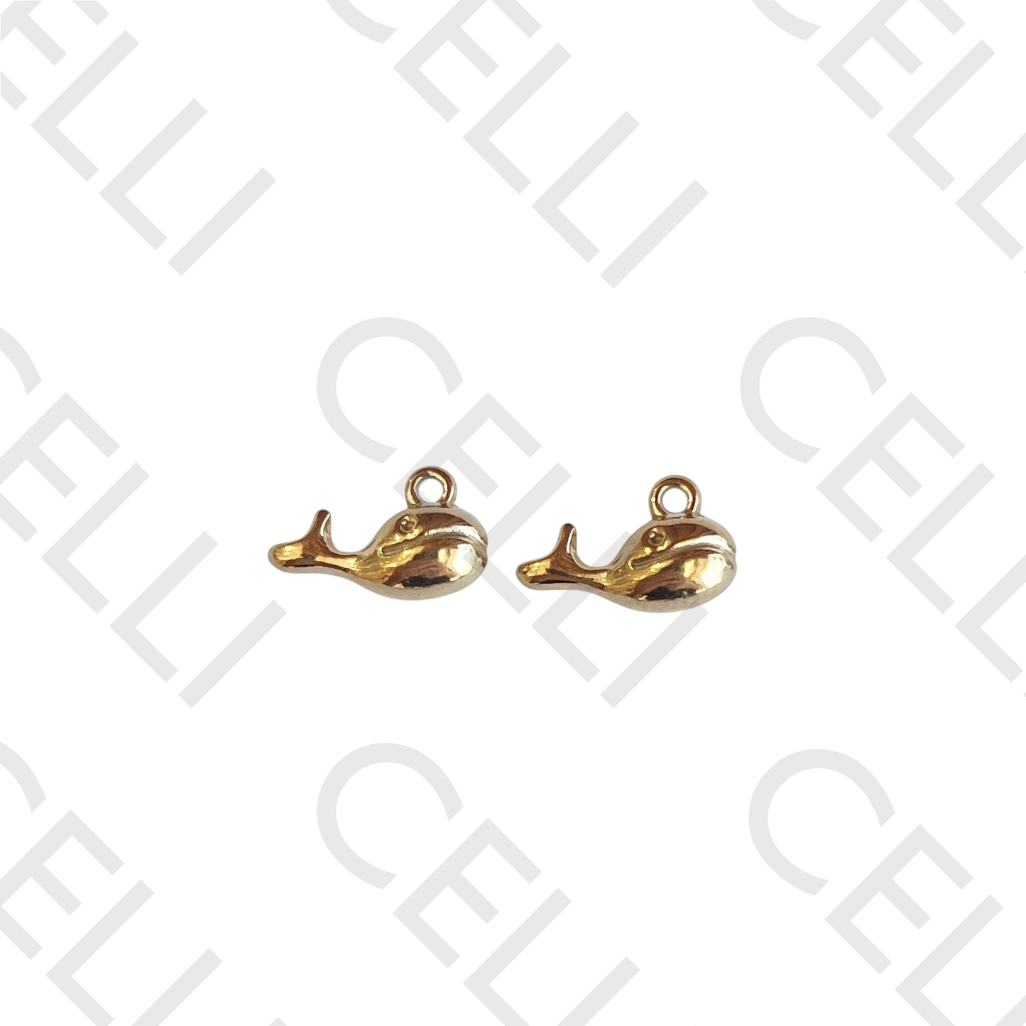 Medalha de Aço - baleia (2 und.)