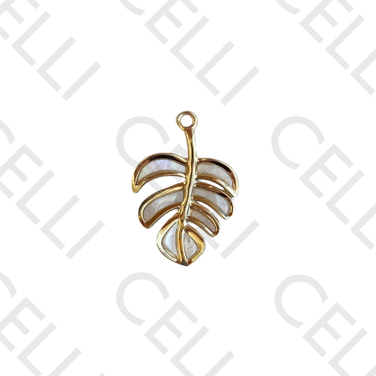 不锈钢徽章 - 带天然珍珠母页（1个）