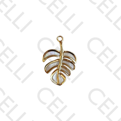 不锈钢徽章 - 带天然珍珠母页（1个）