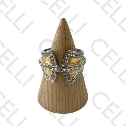 Anillo de acero (doble color)