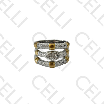 Steel Ring (two-tone) - snake