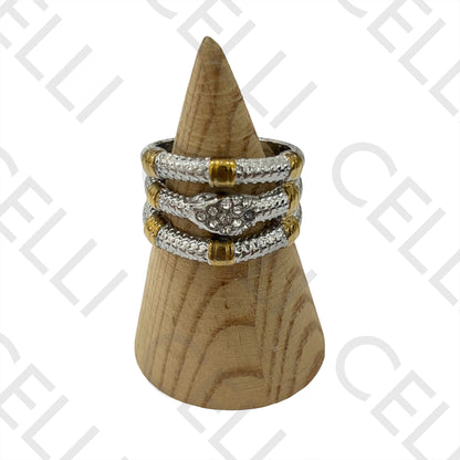 Steel Ring (two-tone) - snake