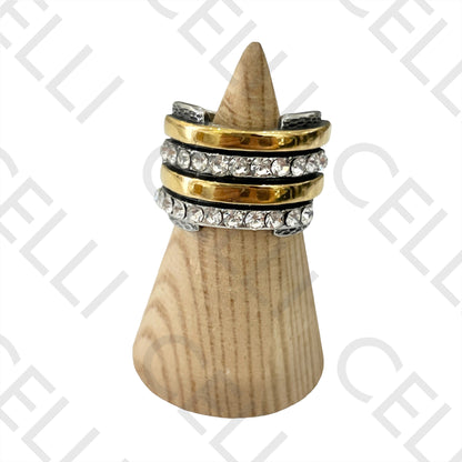 Anillo de acero (doble color)