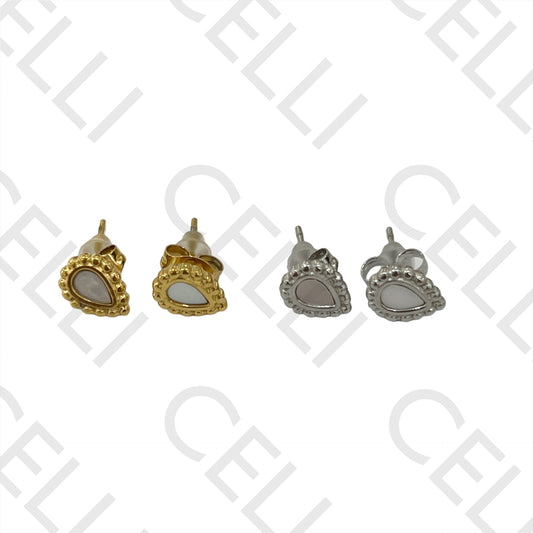 Steel Earring - Mother-of-Pearl