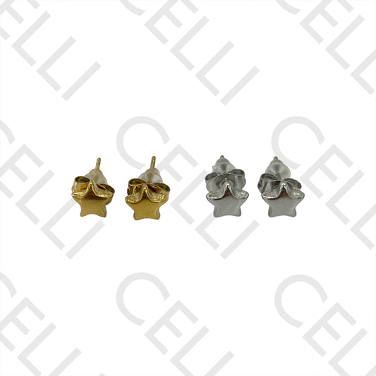 Steel Earring with Charm - Star