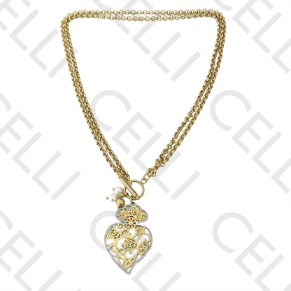 钢制项链/手链/耳环 - 维亚纳之心